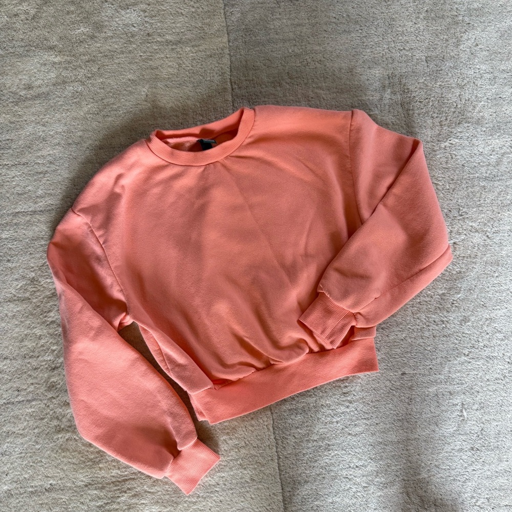 Wild Fable fleece lined Vibrant Orange Sweatshirt